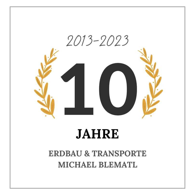 10 Jahre - Erdbewegung Abbrucharbeiten Transport Schottertransport und mehr